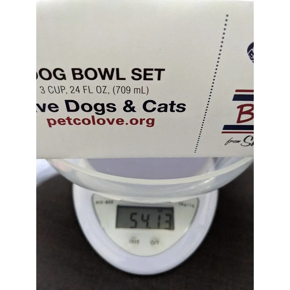 Bobs For Dogs By Skechers Heart Love Dog Bowls Ceramic Sip Snack Bowl Set new